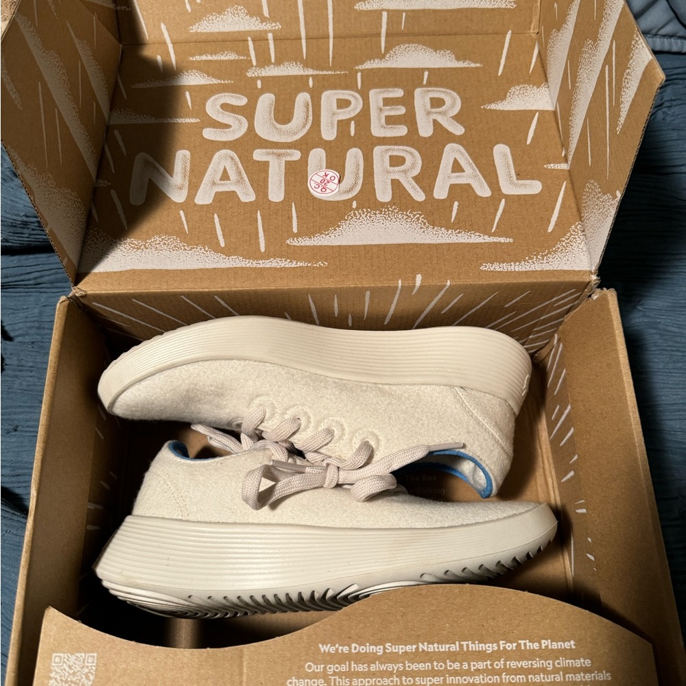 Allbirds - Natural Wool Runner 2 White/Blue